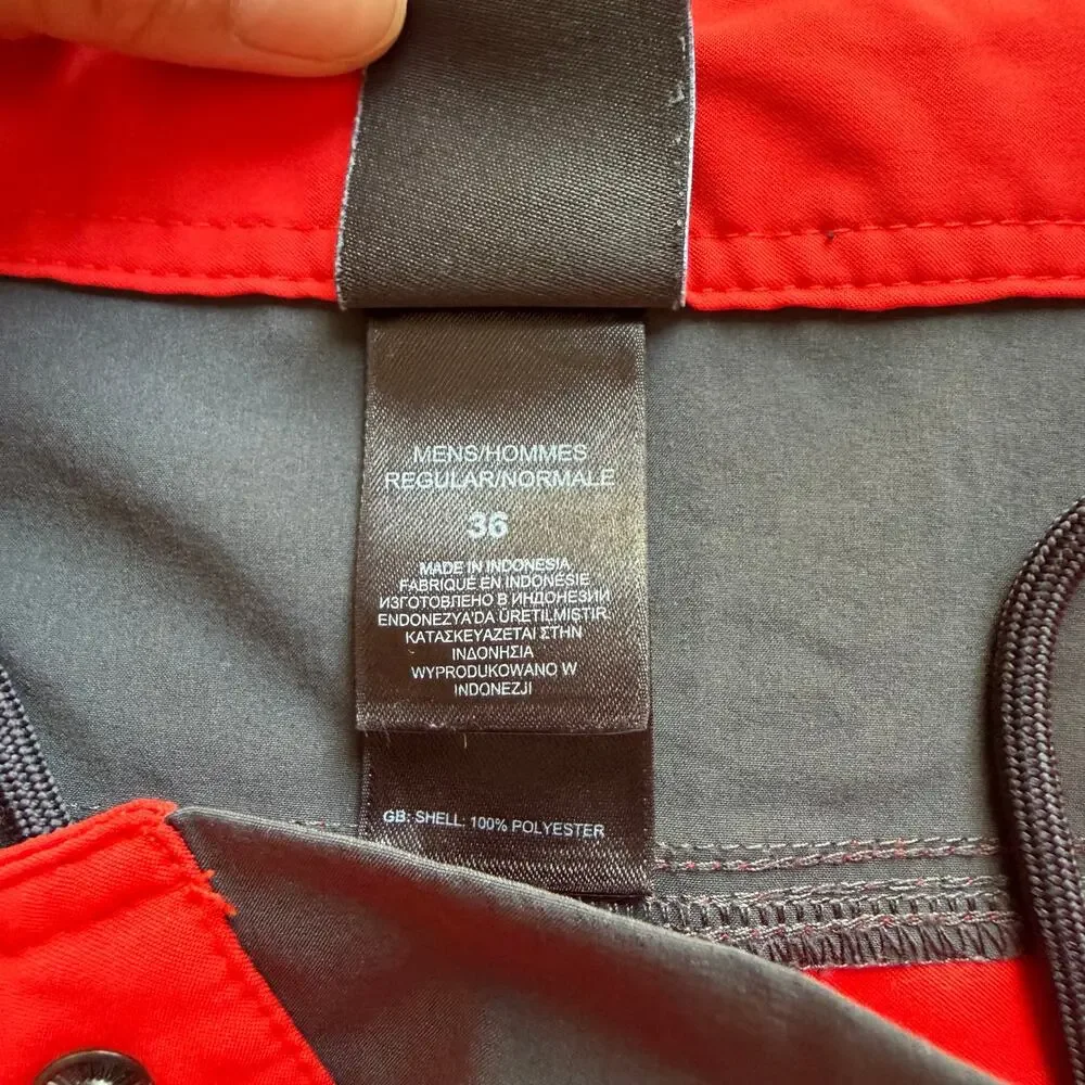 The North Face Men’s Red 10” Boardshorts Swim Trunks Shorts Drawstring Size 36